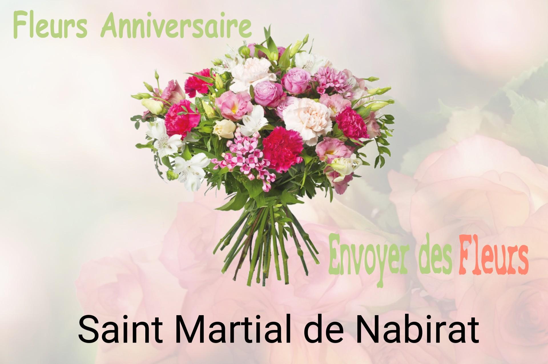 Bouquet de fleurs d’anniversaire livré à Saint-Martial-de-Nabirat