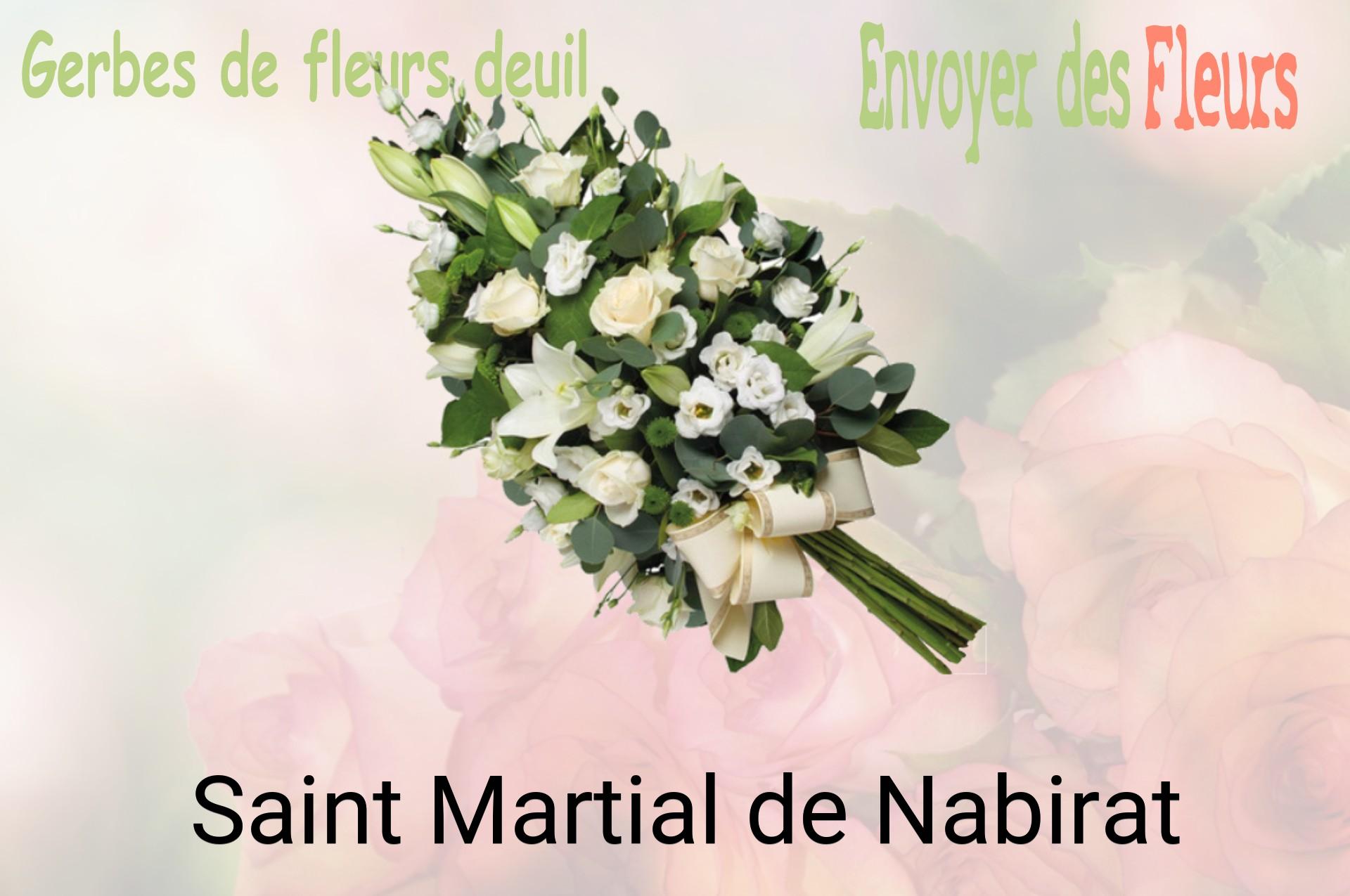 Gerbe de fleurs de deuil livrée à Saint-Martial-de-Nabirat